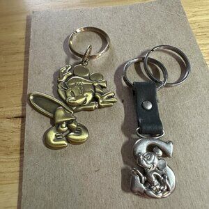 2 MICKEY MOUSE KEY CHAINS